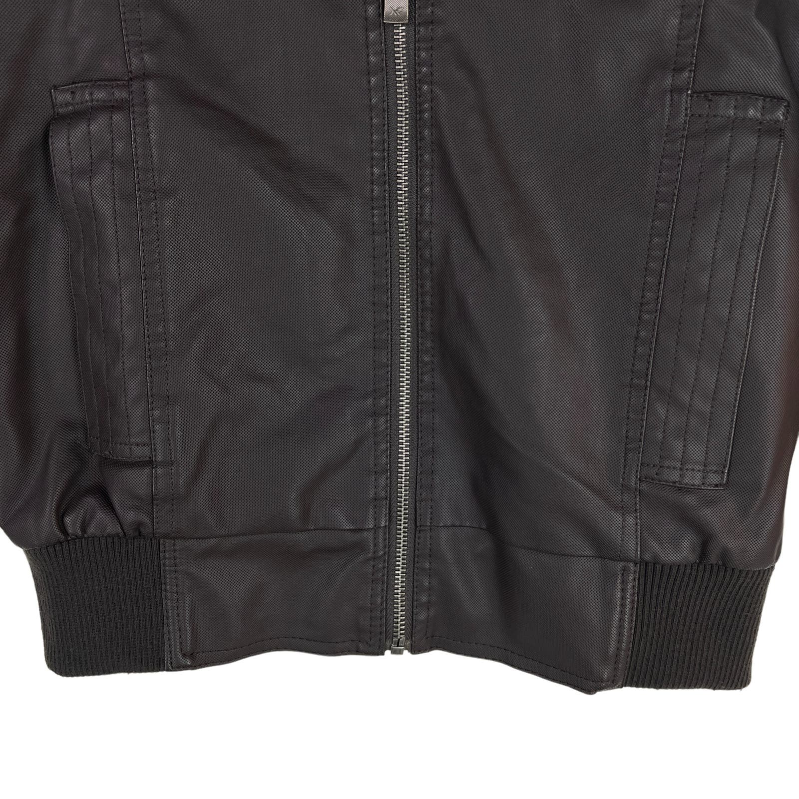 XRAY Jeans Men US S Brown Faux PU Leather Biker Jacket