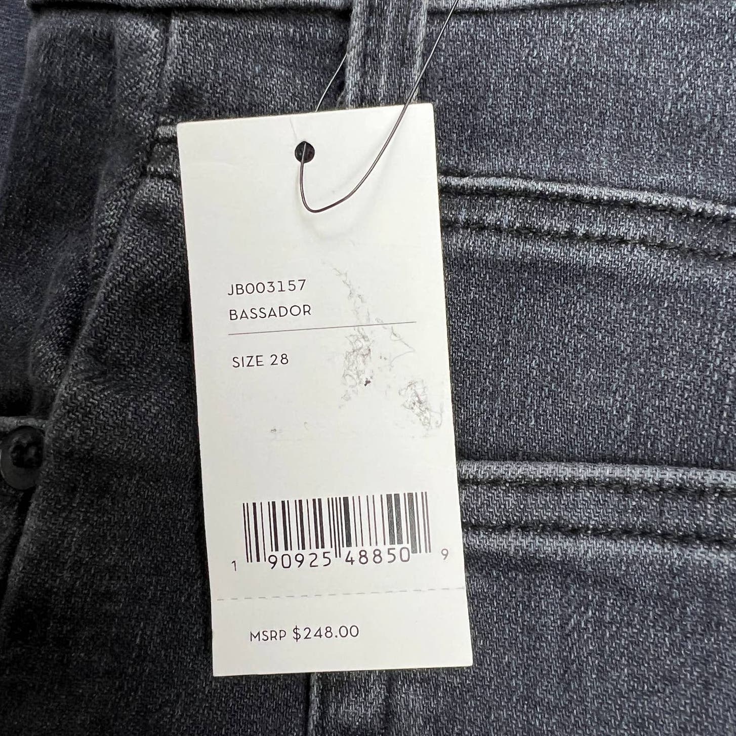 J Brand Women Grey Charcoal Slim Jeans US 28 Skinny Fit