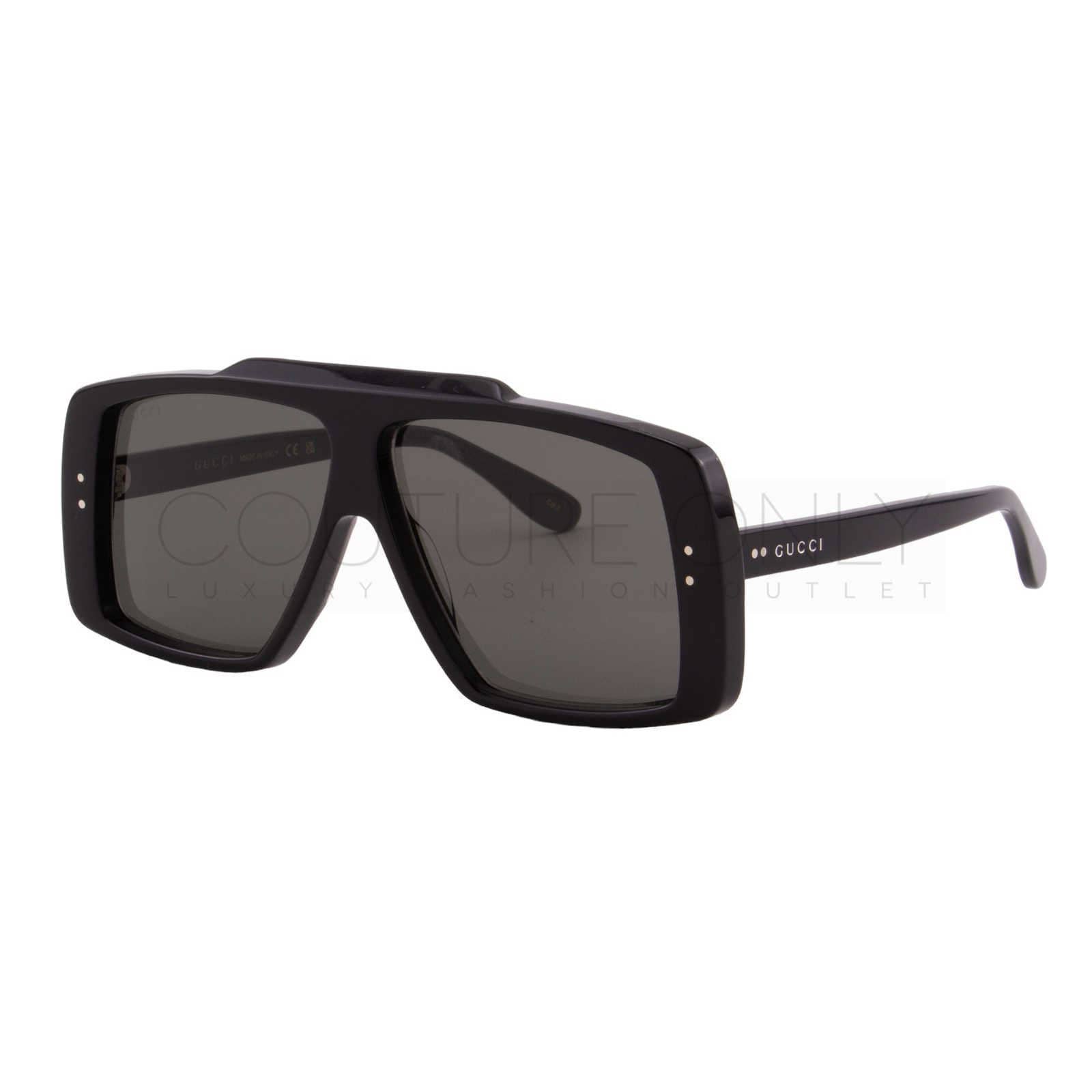 Women Black Oversized Shield Sunglasses GG1369S-001
