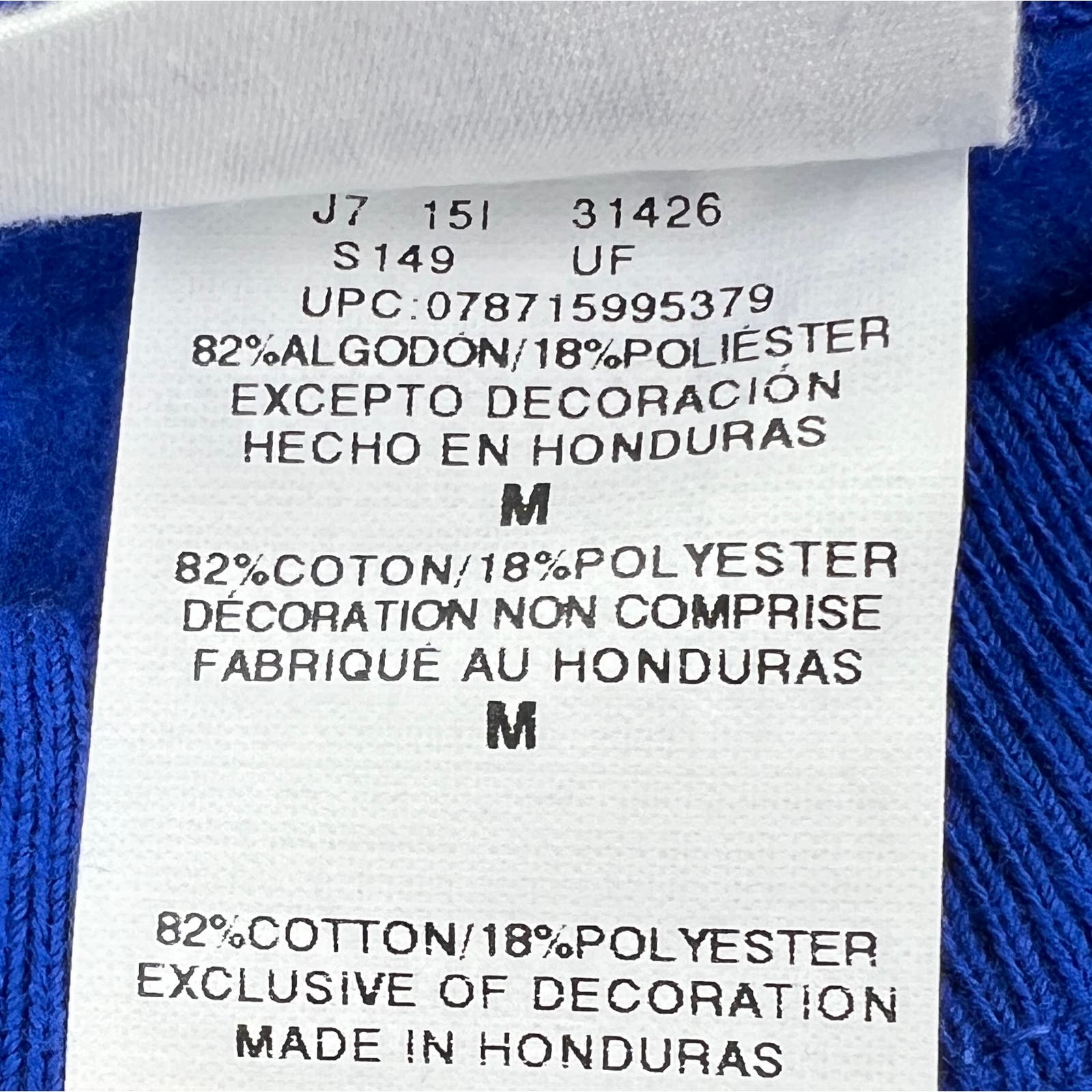 Champion Men Blue Sweatshirt US M Crew Neck Fleece