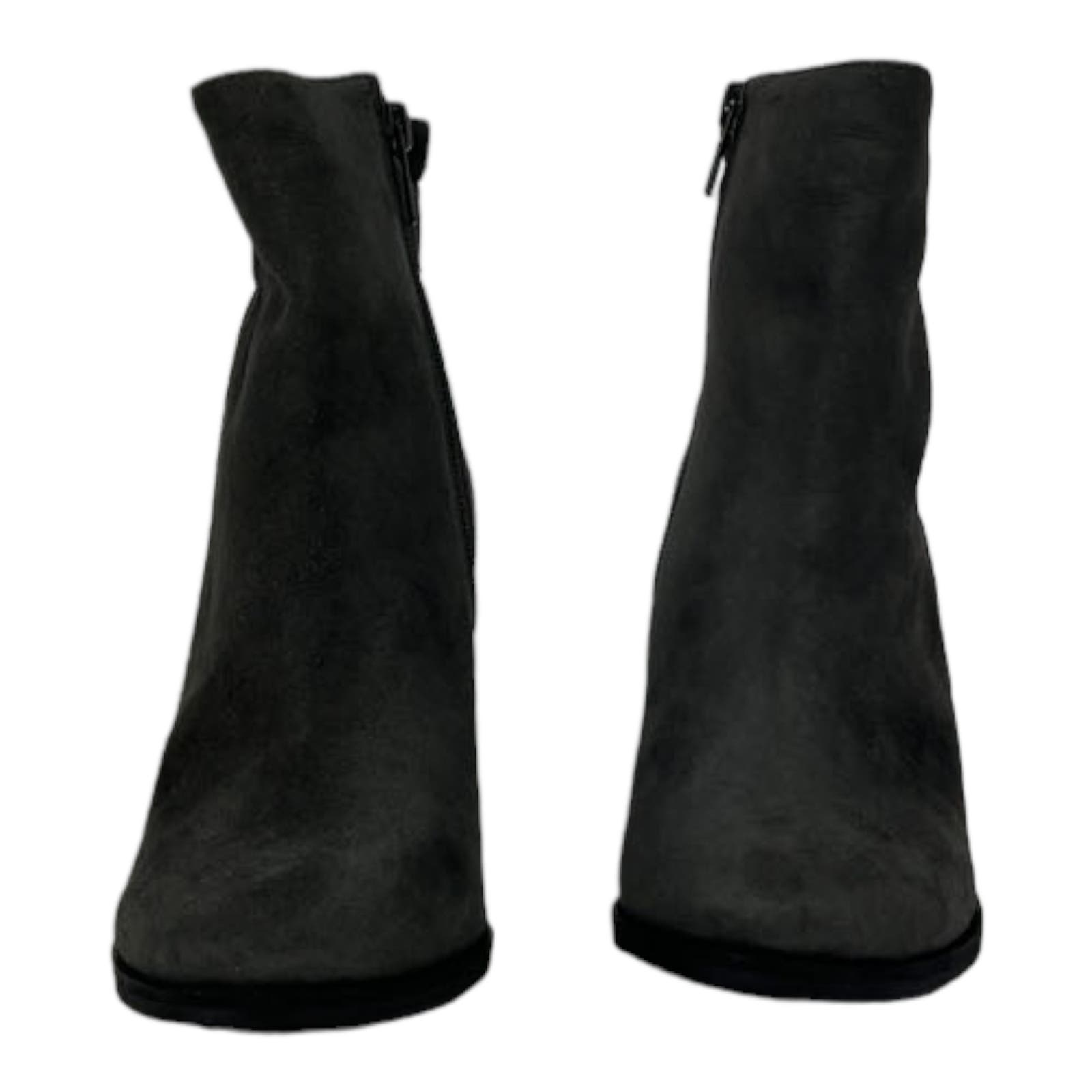 Arturo Chiang Women US 7 At-Rakel Grey Suede Round Toe Ankle Boot