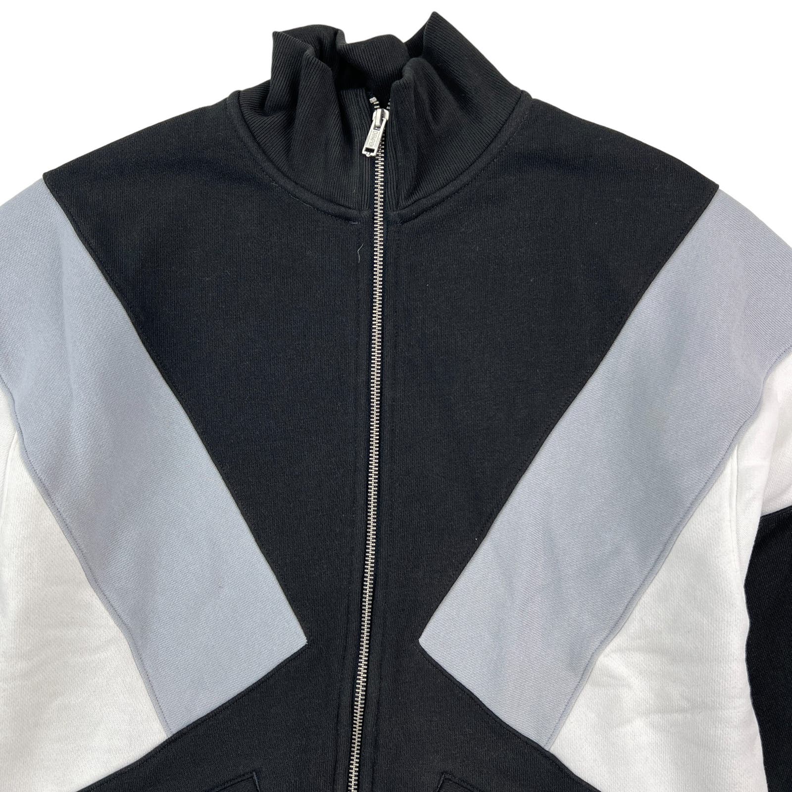 Champion Men Black Full Zip Track Jacket US S Reverse Weave Colorblock