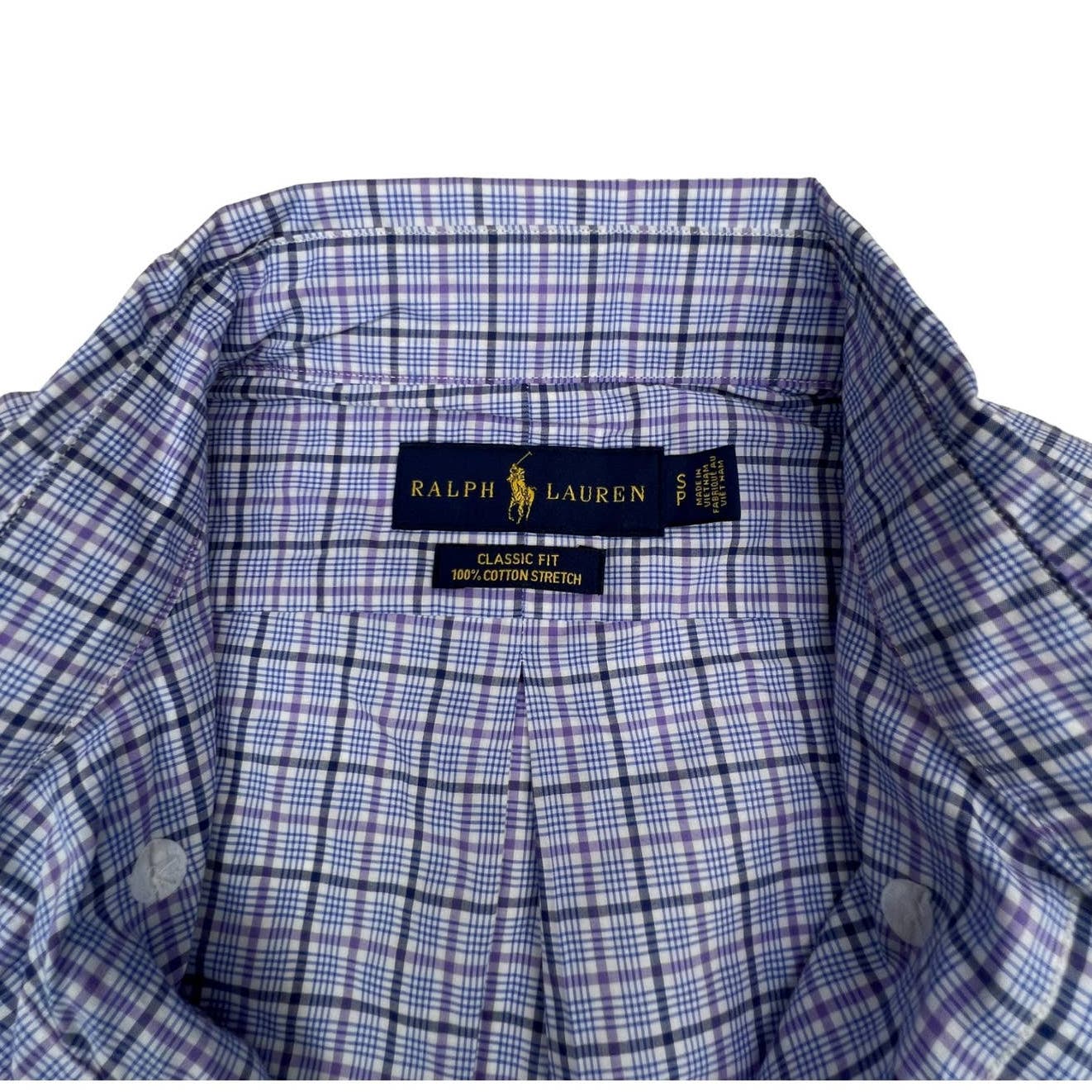 Ralph Lauren Men Blue Shirt US M Cotton Long Sleeve Button Down