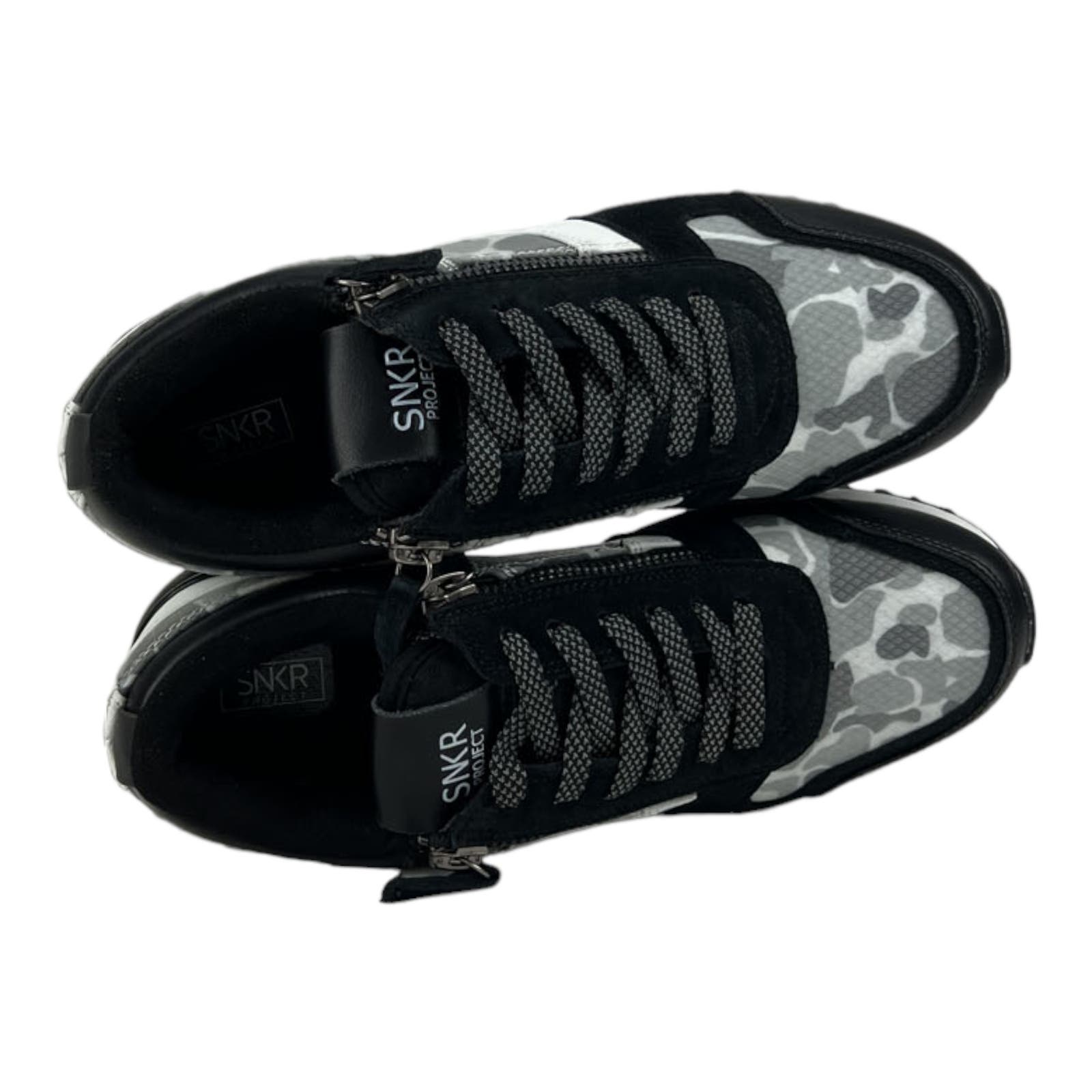 SNKR Project Men US 11.5 Rodeo 1.5 Black Grey Camo Sneakers