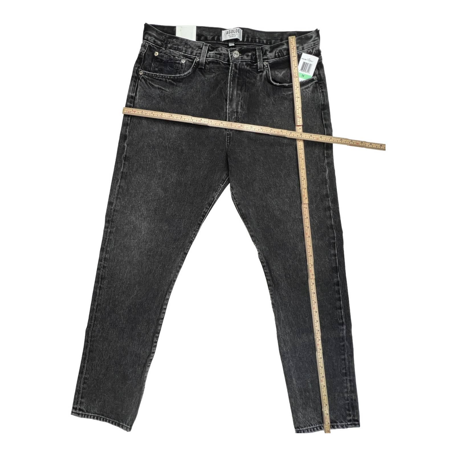 Agolde Men Jeans US 34 Slim Fit Denim Washed Cotton