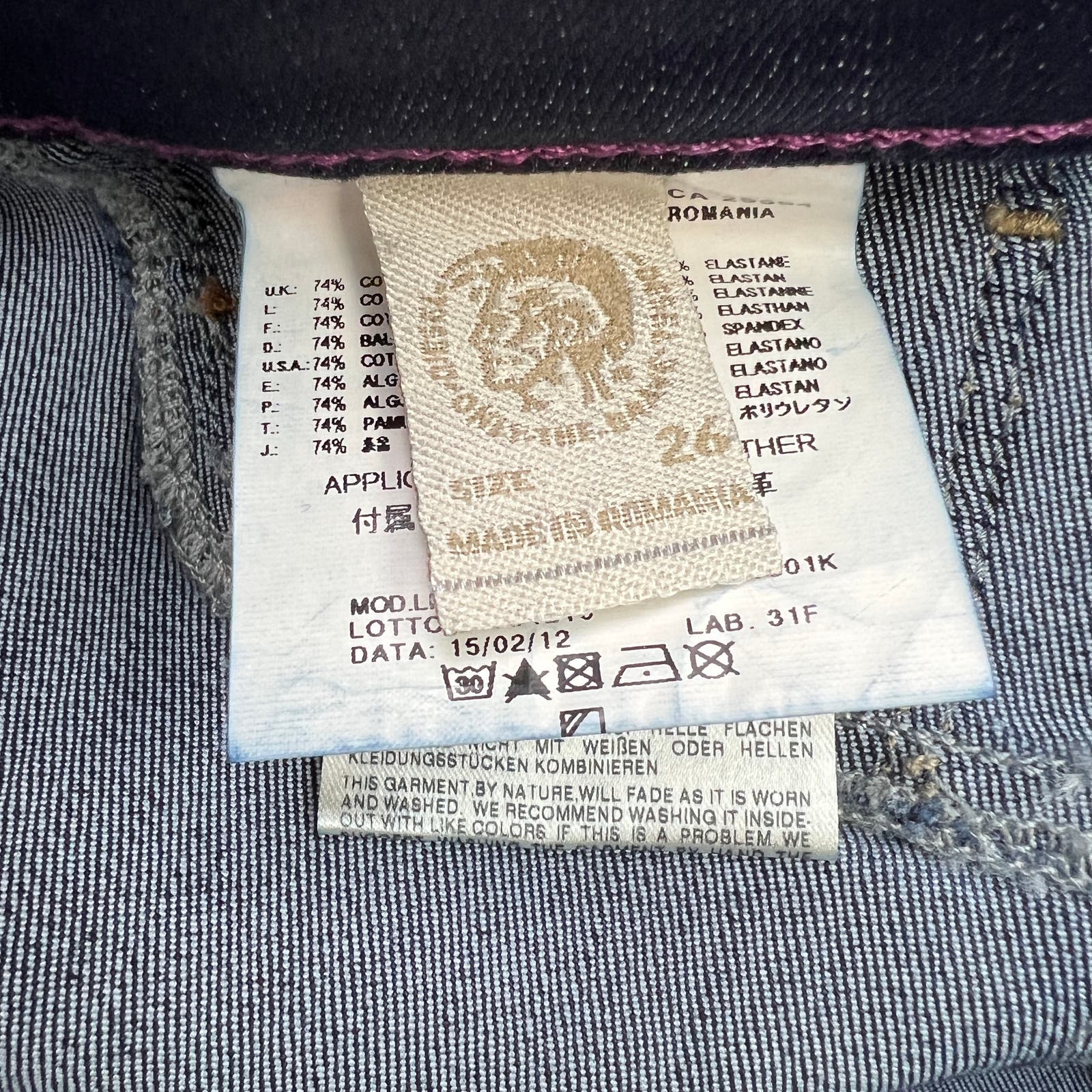 Diesel Women Denim Blue Jeans EU 26 Skinny Casual Cotton