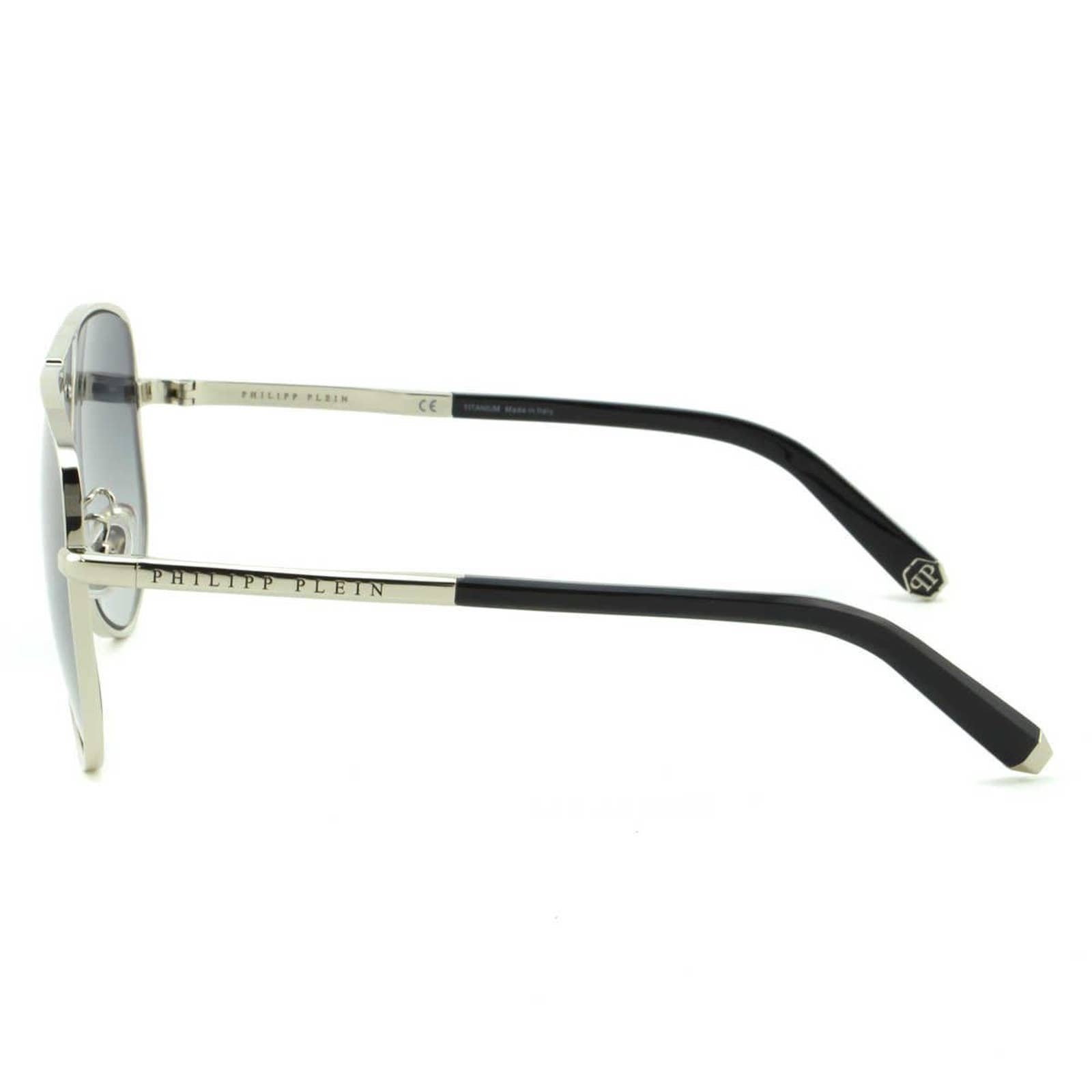 Men Aviator Silver Titanium Sunglasses SPP009V-0579
