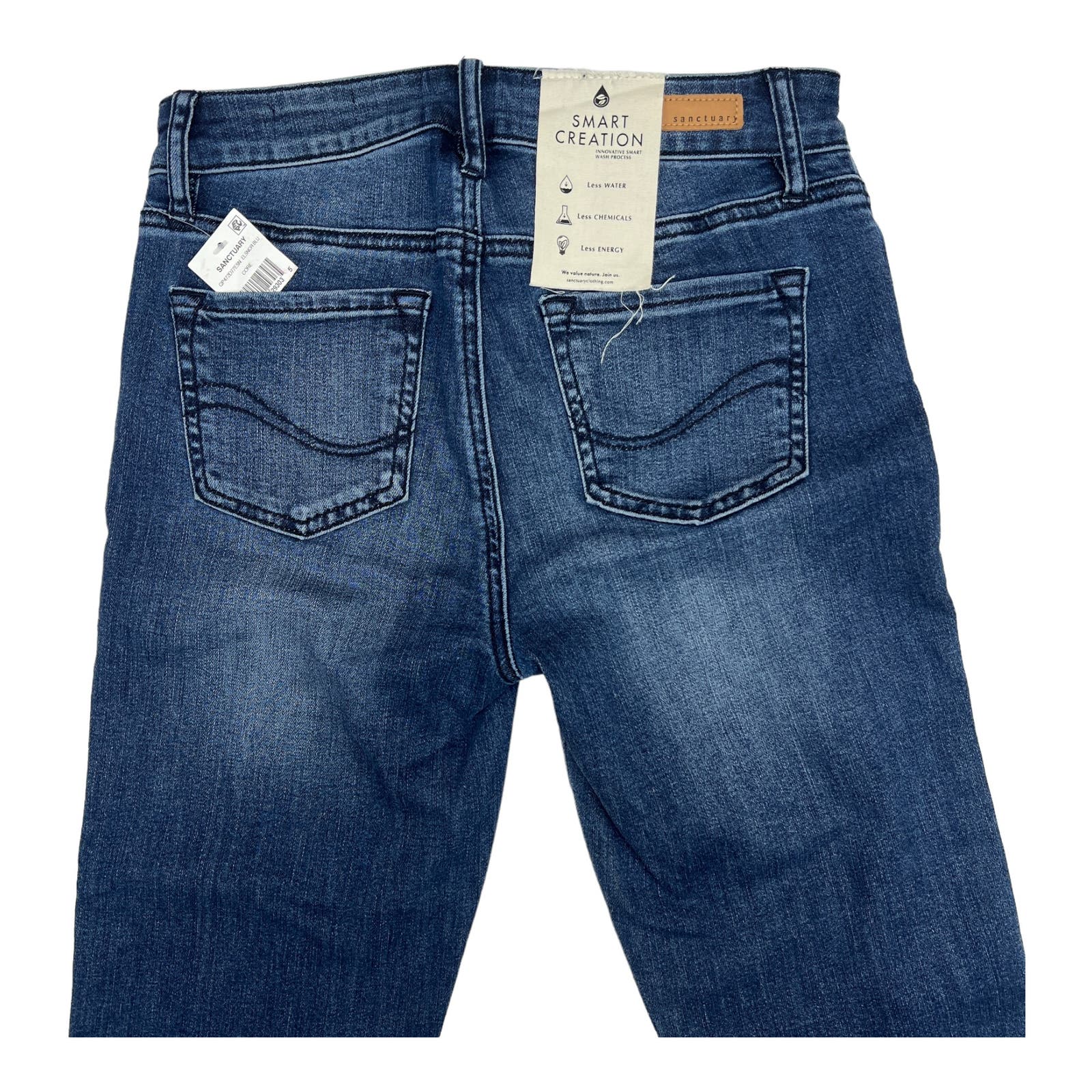 Sanctuary Women Denim Blue Jeans US 26 Cropped Straight