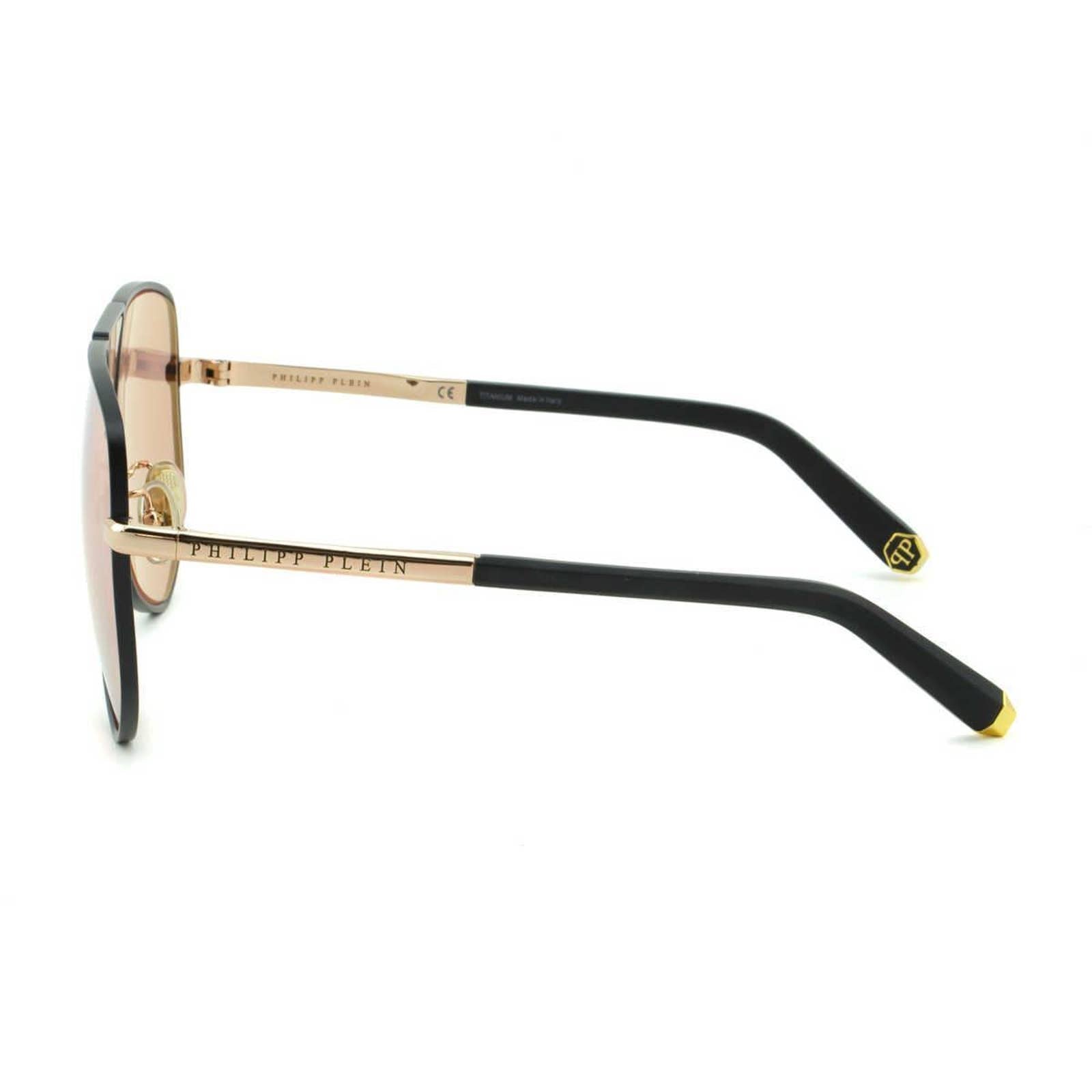 Men Aviator Black Titanium Sunglasses