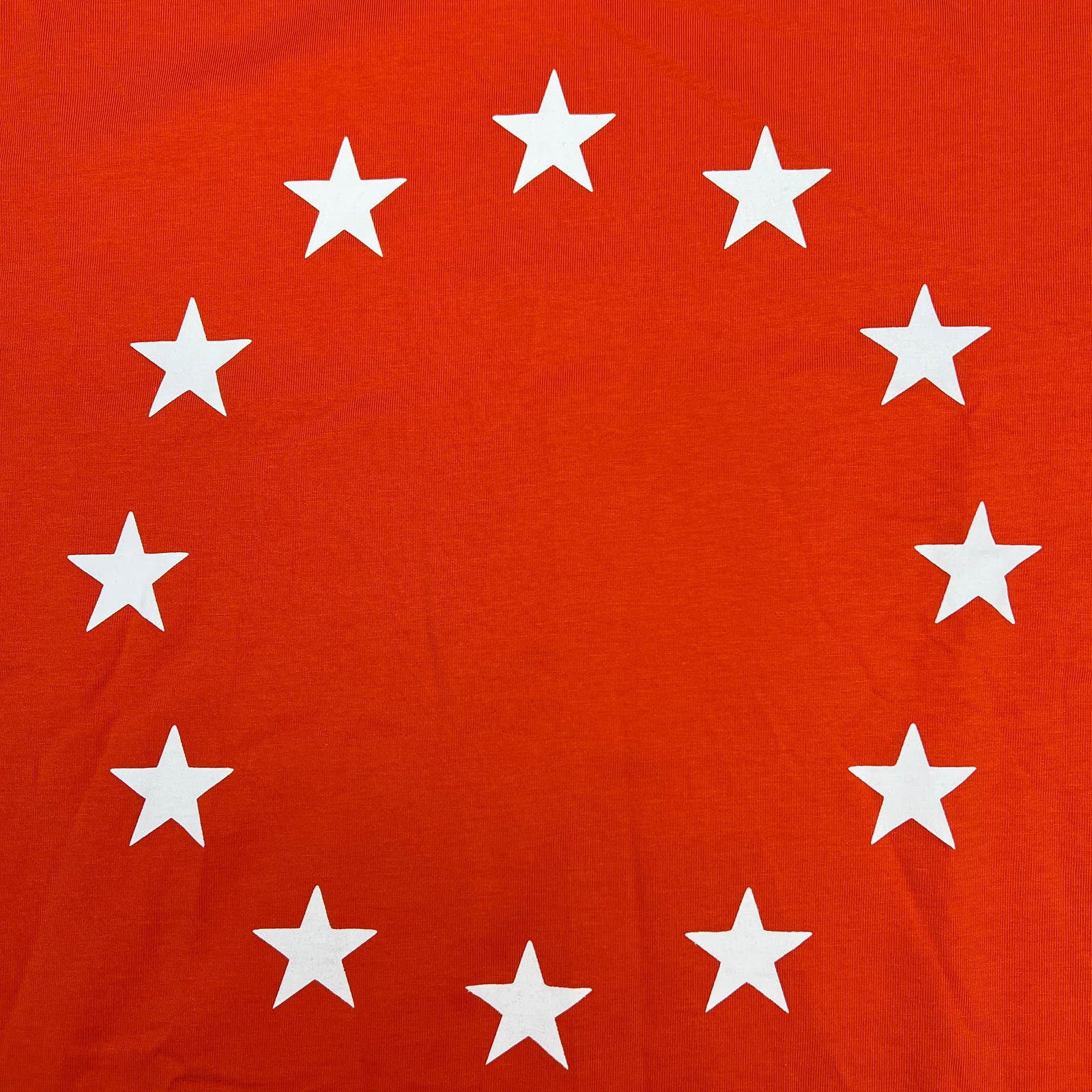 Etudes Unisex Orange T-Shirt Crew US L Neck Short Sleeve