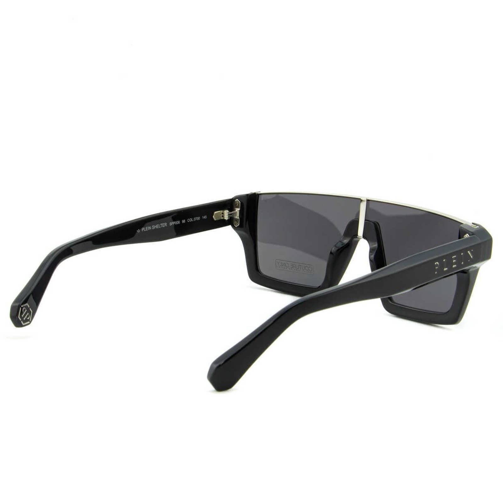 Men Black Square Shield Sunglasses SPP006M-0700