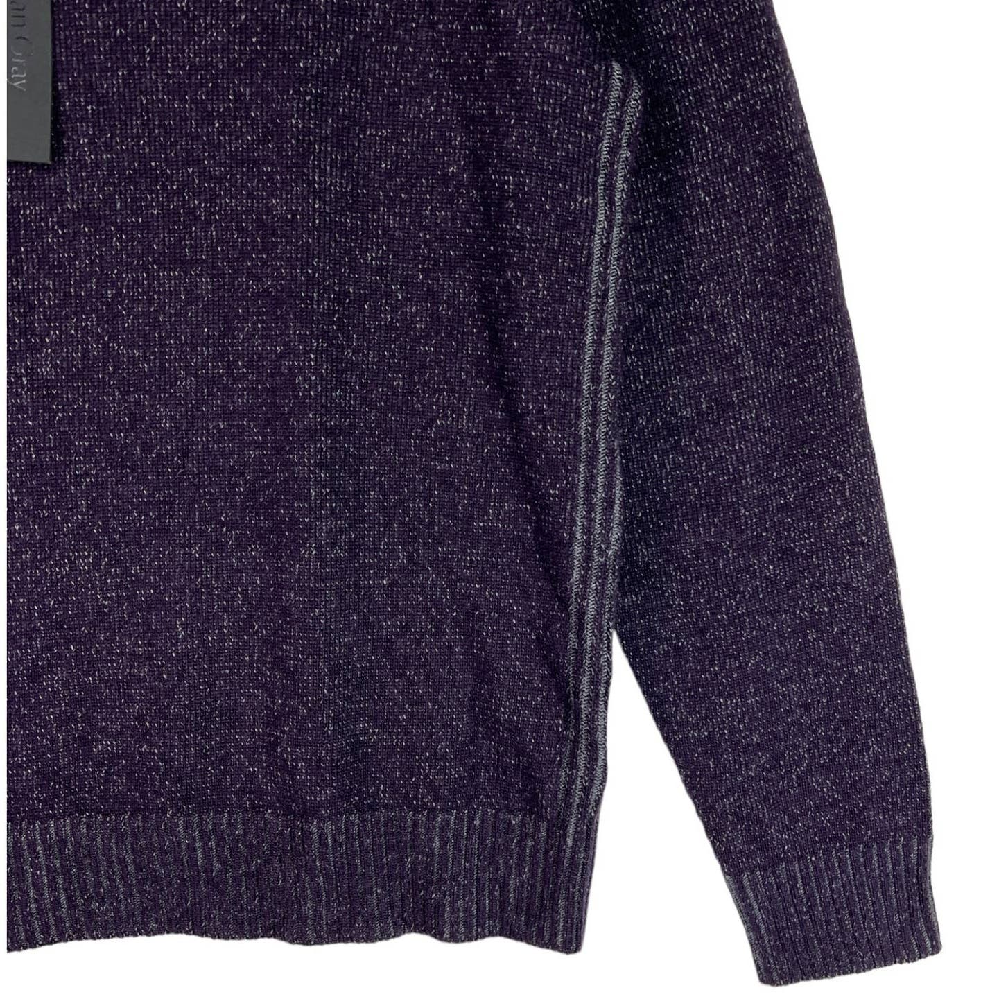 Dylan Gray Men Purple Grey Crew Neck US L Sweatshirt With Cashmere