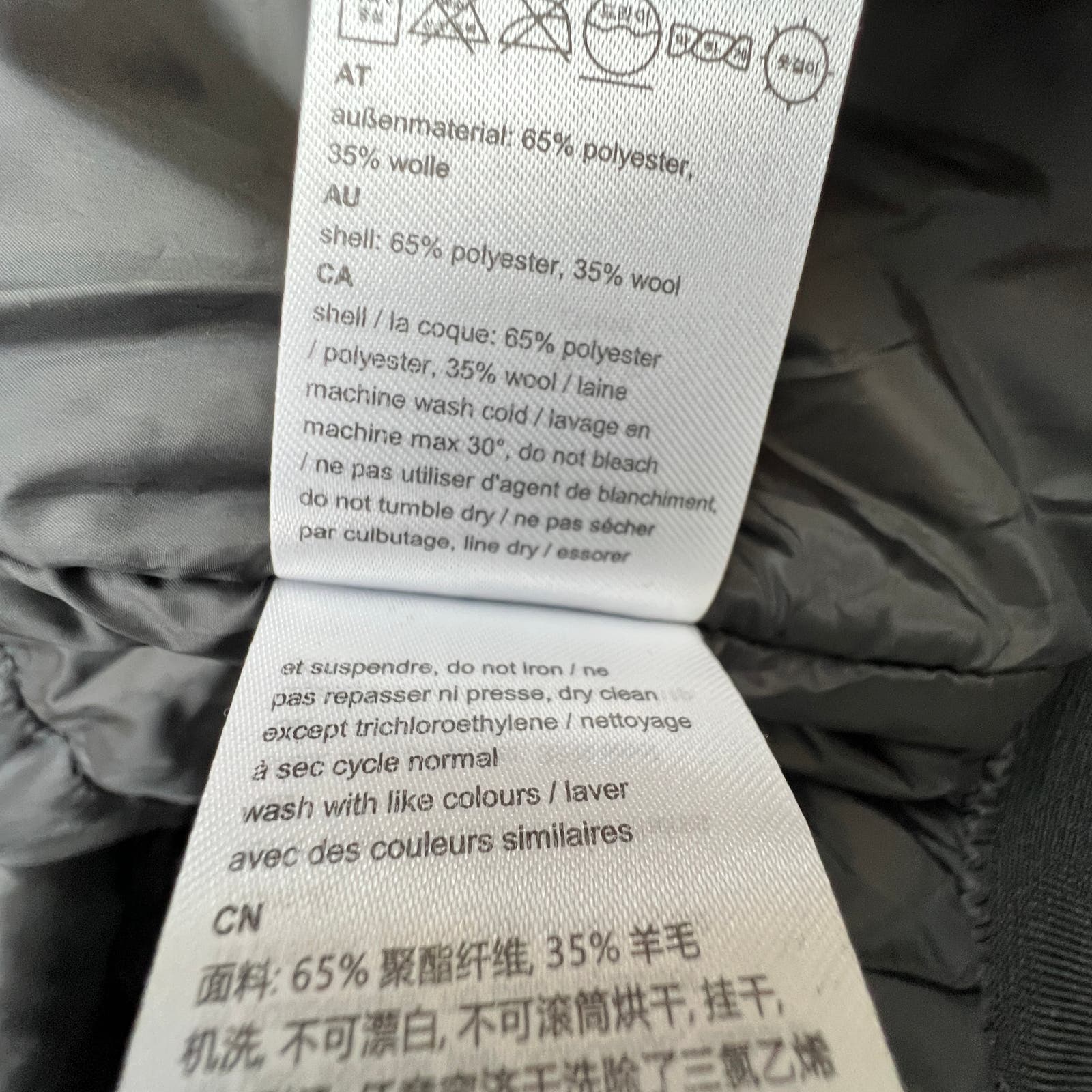 Wesc Mumel Men US M Melange Grey Jacket Flannel Bomber