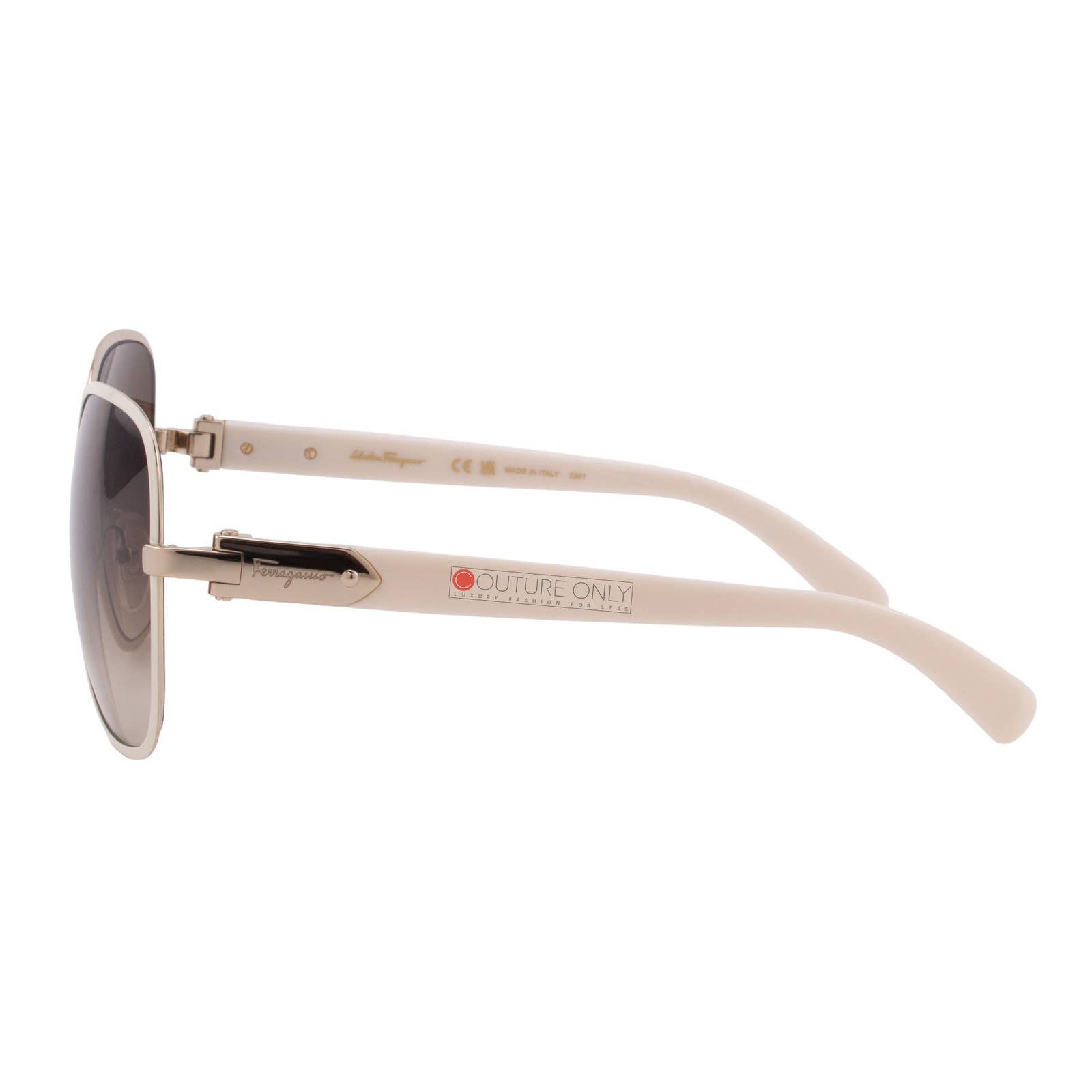 Women Oversized Rectangular Ivory Sunglasses SF150S-721