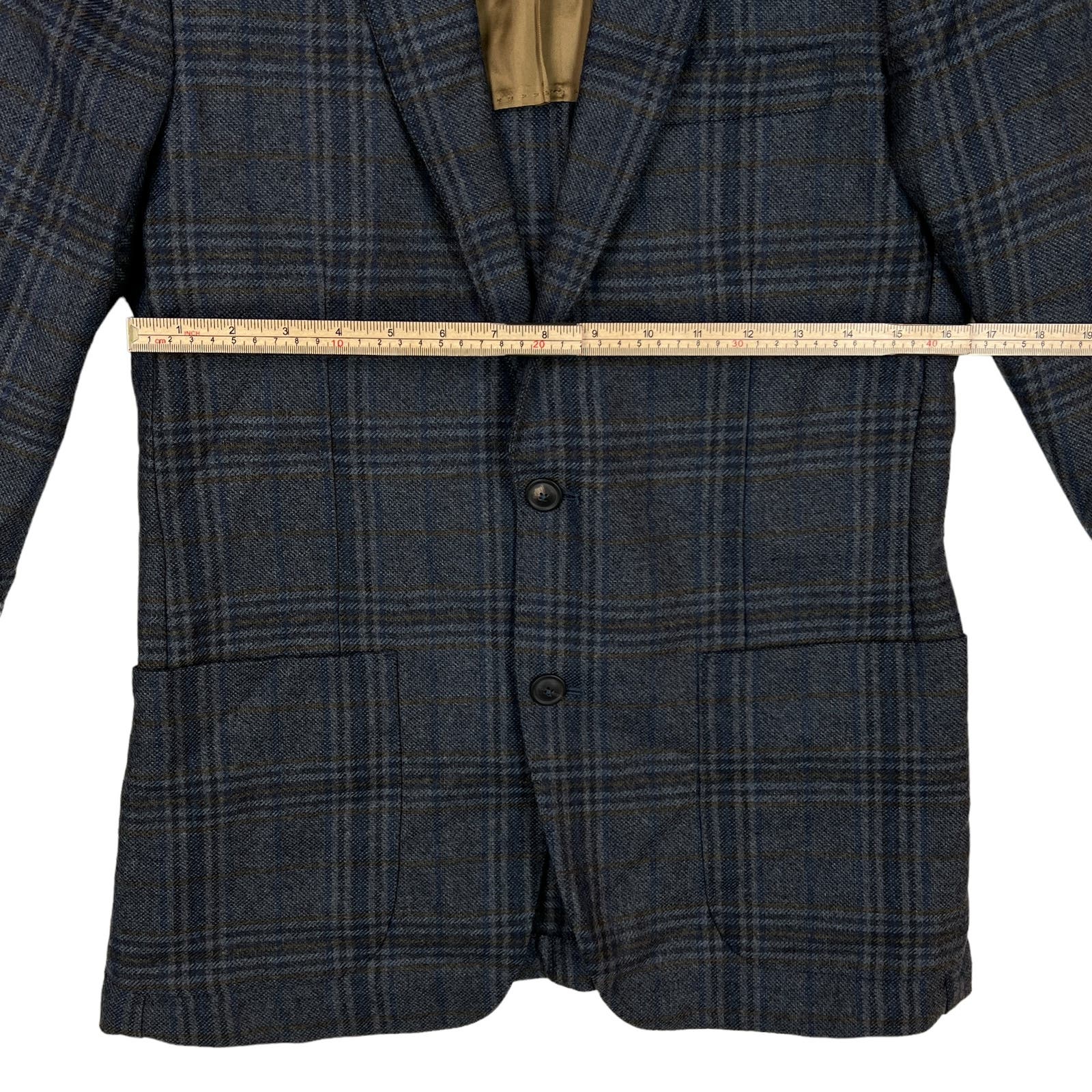Dylan Gray Men Grey Blue Check Suit US 38R Jacket Blazer Long Sleeve