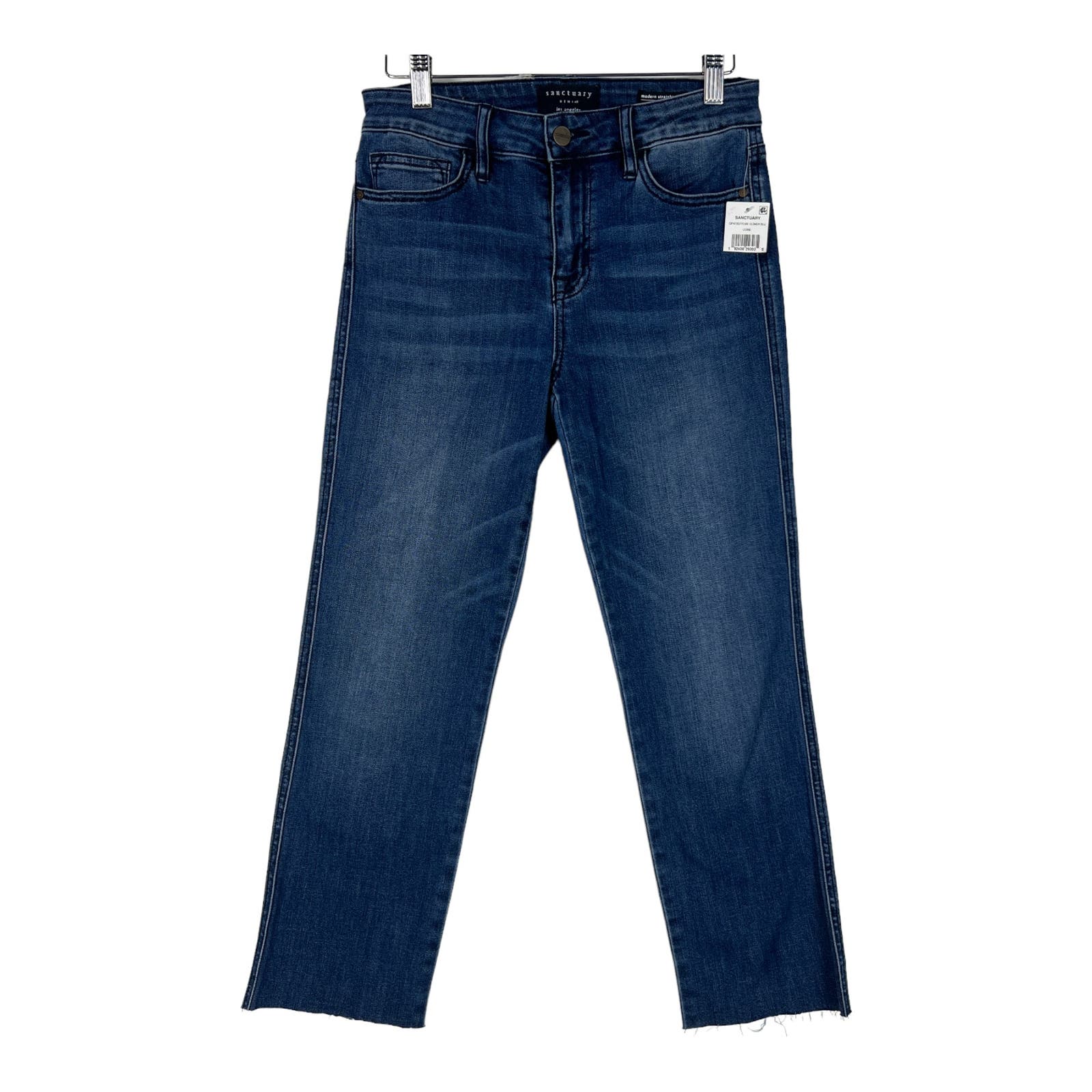 Sanctuary Women Denim Blue Jeans US 26 Cropped Straight