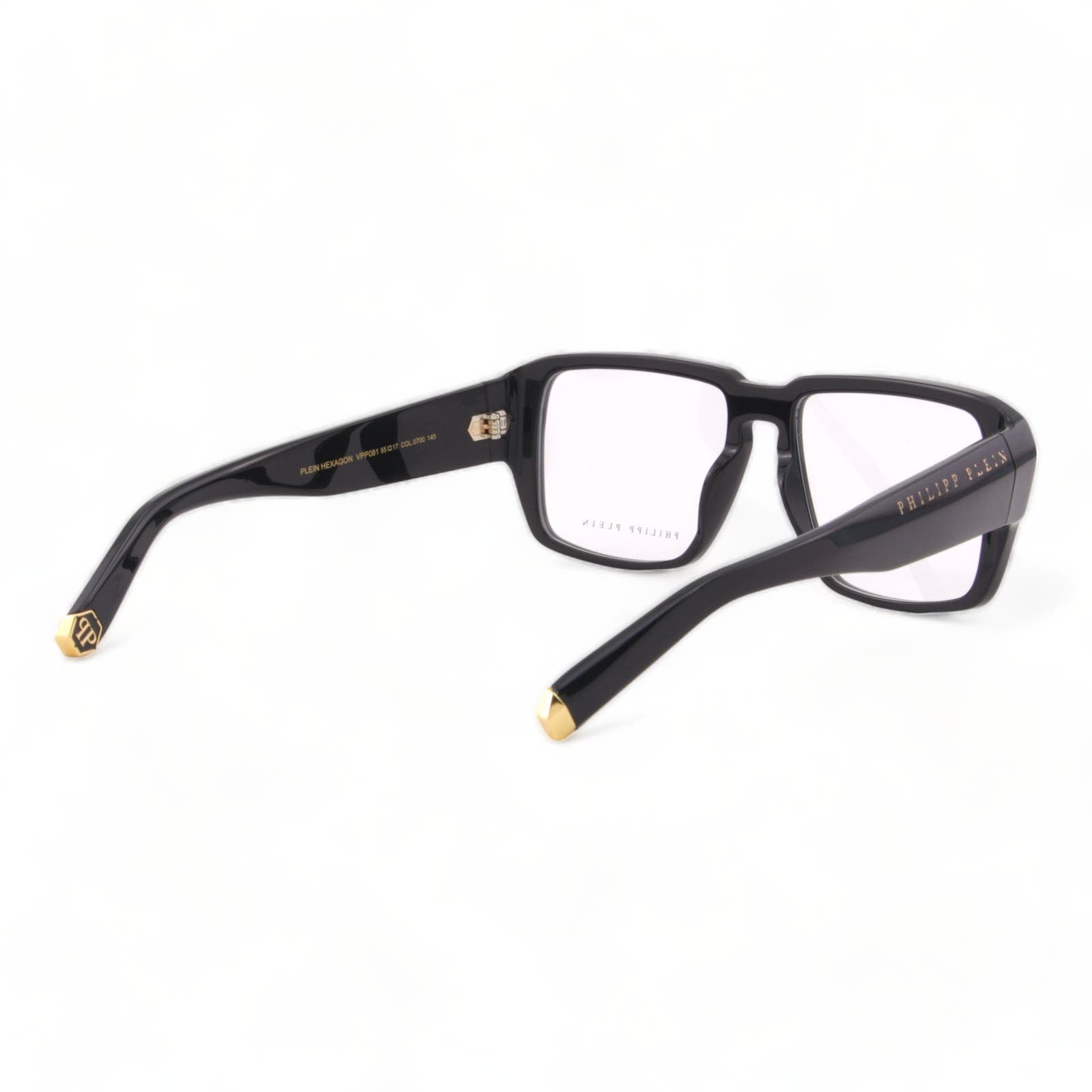 Men Square Glasses VPP081-0700 Black Acetate Optical Frame