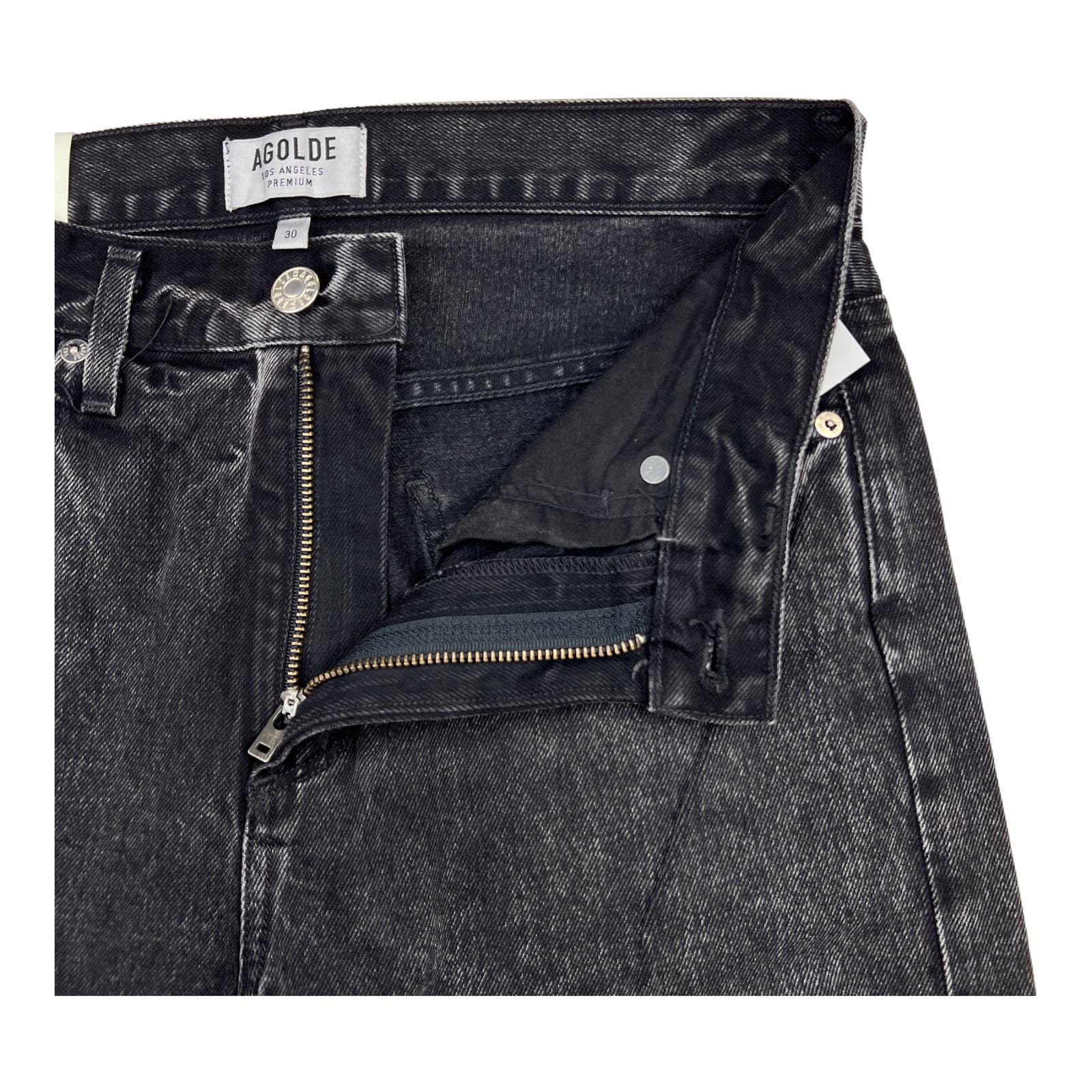 Agolde Men Jeans Tapered US 30 Slim Fit Denim Washed Cotton