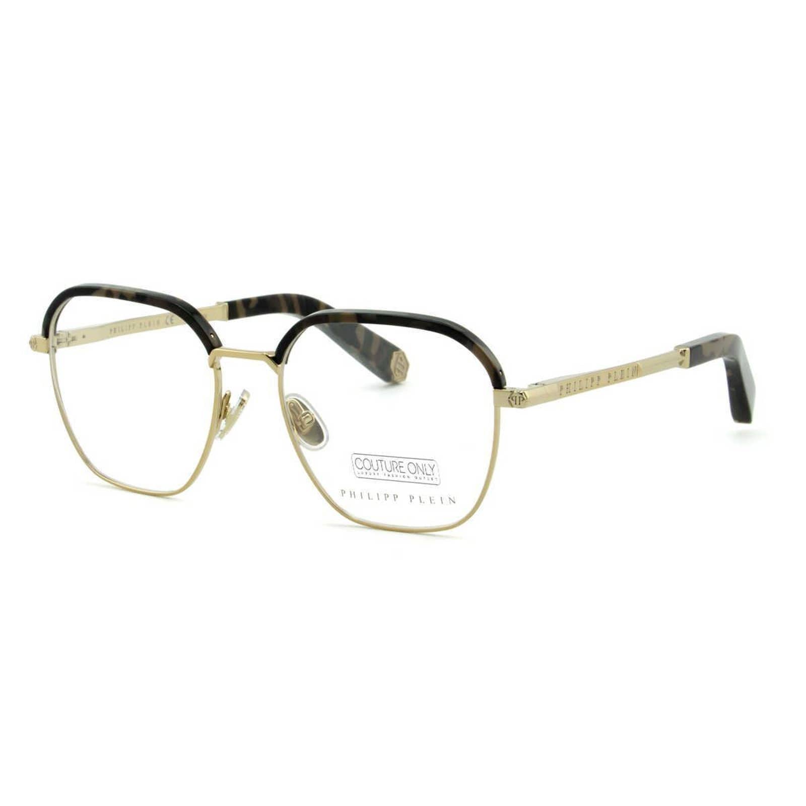 Men Optical Glasses Havana Brown Gold Square VPP017M-0302