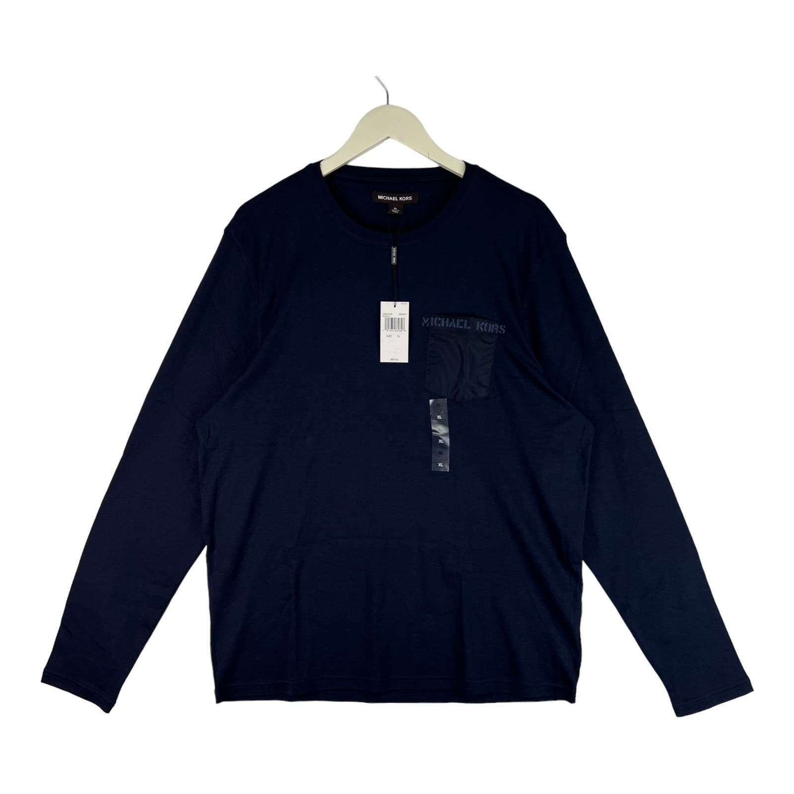 Michael Kors Men Navy Blue Sweatshirt US XL Crew Neck