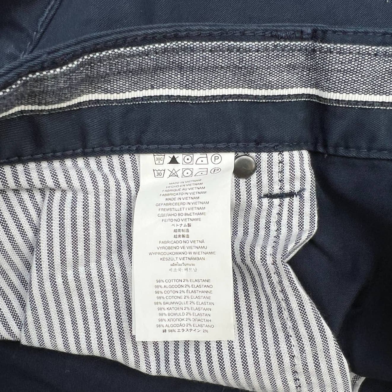 Michael Kors Men Midnight Blue Pants US 34x32 Classic Fit Slim